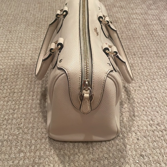 Coach Off-White Leather Satchel - Picture 4 of 9